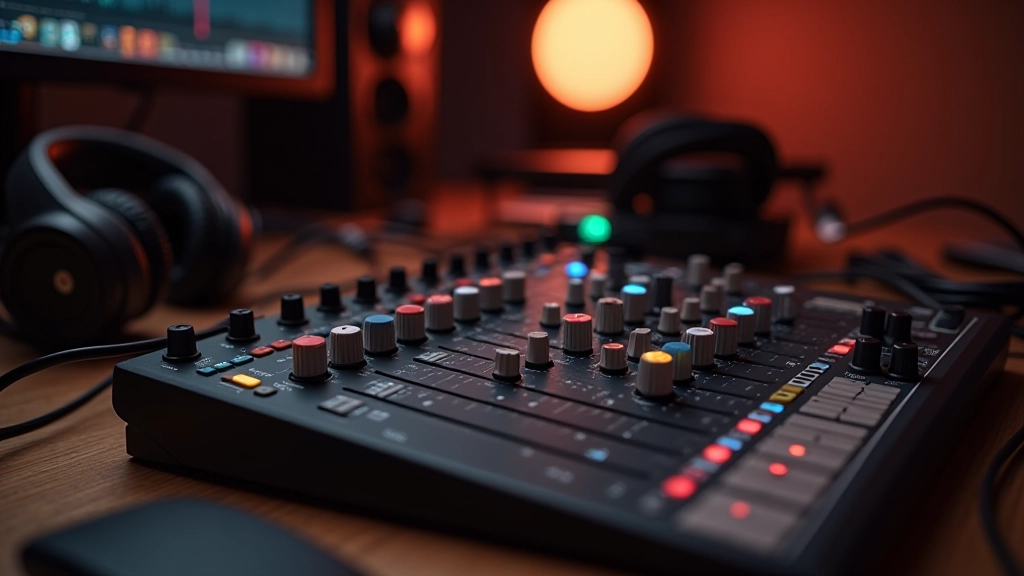Audio Mixér Kompakt Pro s šesti kanály a ovládacími prvky